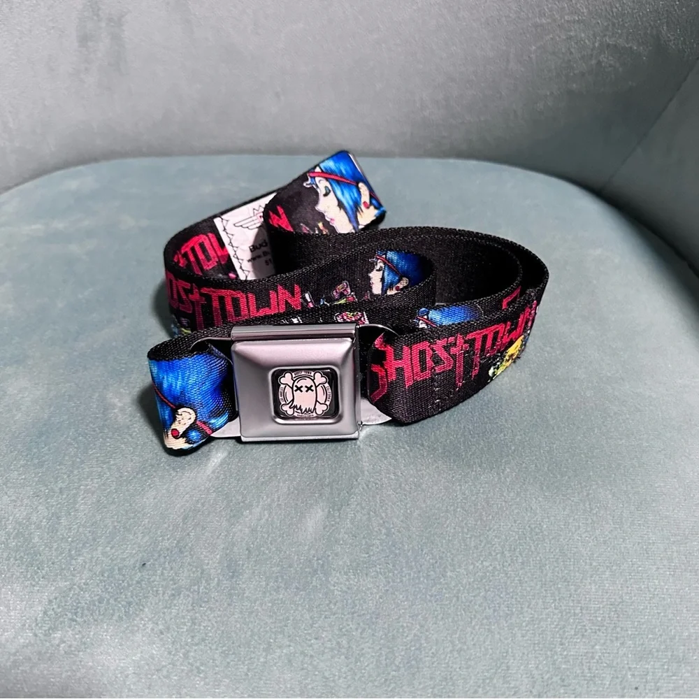 Hot Topic Rare Ghost Town Buckle Down Belt